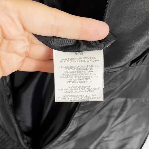 MAX & CLEO Black V-Neck Sleeveless Pleated Ruffle Cocktail Dress - 2 - Picture 9 of 9